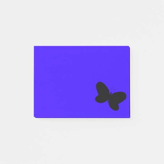 Butterfly on Blue Post It Note ポストイット (正面)