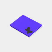 Butterfly on Blue Post It Note ポストイット (アングル)