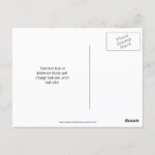 Butterfly On Flower Nature Art Personalized ポストカード (裏面)