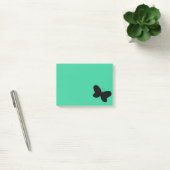 Butterfly on Green Post Itメモ ポストイット (オフィス)