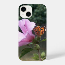 Butterfly on Rose of Sharon iPhone Case iPhone 14ケース