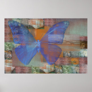 Butterfly on the wall ポスター