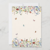 Butterfly on the way |フローラガールベビーシャワー 招待状 (裏面)