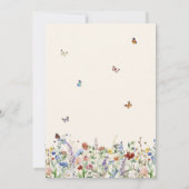 Butterfly on the way Boho Baby Shower | Boho 招待状 (裏面)