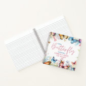 BUTTERFLY on the WAY Fairycoreベビーガールシャワー ノートブック (内部)
