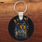 Butterfly out of the bottel  key ring キーホルダー (裏面)