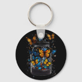 Butterfly out of the bottel  key ring キーホルダー (裏面)