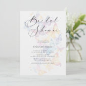 Butterfly Pastel Bridal Shower Invitation 招待状 (スタンド正面)