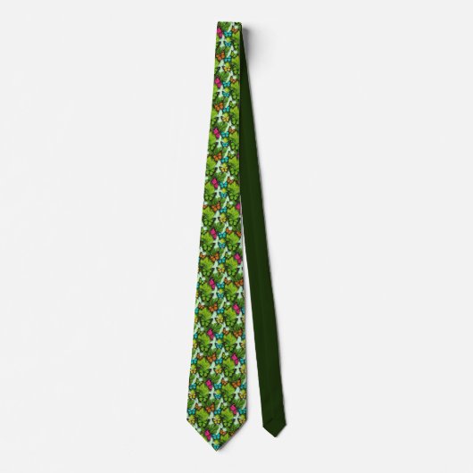 Butterfly Pattern Custom Necktie ネクタイ (正面)