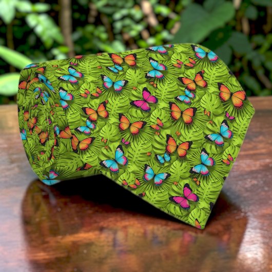 Butterfly Pattern Custom Necktie ネクタイ