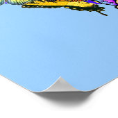 Butterfly Peace Symbol ポスター (角)