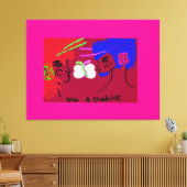 Butterfly People キャンバスプリント (インサイチュ (リビング))