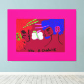 Butterfly People キャンバスプリント (インサイチュ (ウッドフロア))