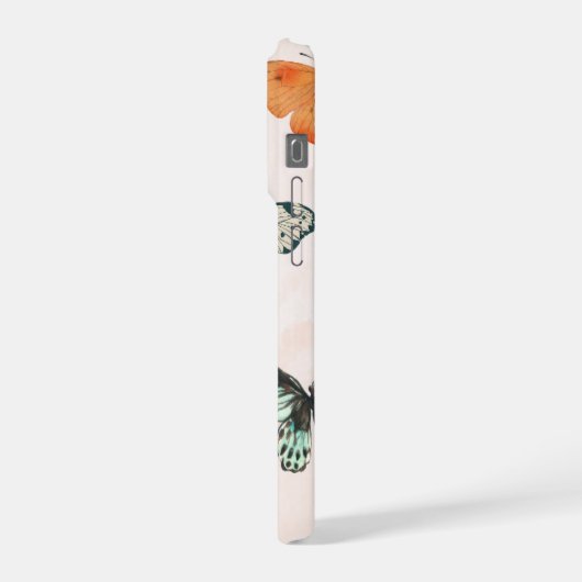 Butterfly phone case design iPhoneケース (左側面)