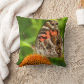 Butterfly Pillow女性 クッション (ブランケット)