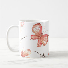 Butterfly Print  コーヒーマグカップ
