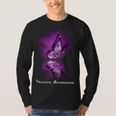 Butterfly Ribbon Dementia Awareness Tシャツ (正面)