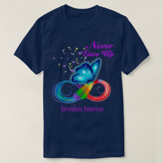 Butterfly Sarcoidosis Awareness Tシャツ (デザイン正面)