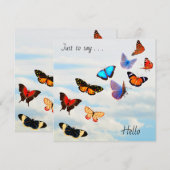 Butterfly Sky  ノートカード (正面/裏面)