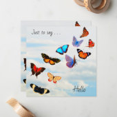 Butterfly Sky  ノートカード (正面/裏面インサイチュ)