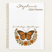Butterfly Small Steps Big Changes Planner プランナー手帳 (正面)