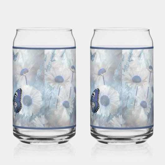 Butterfly Soda Glass ガラス缶 (左)