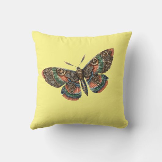 butterfly steampunk クッション (裏面)