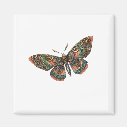 butterfly steampunk マグネット (正面)