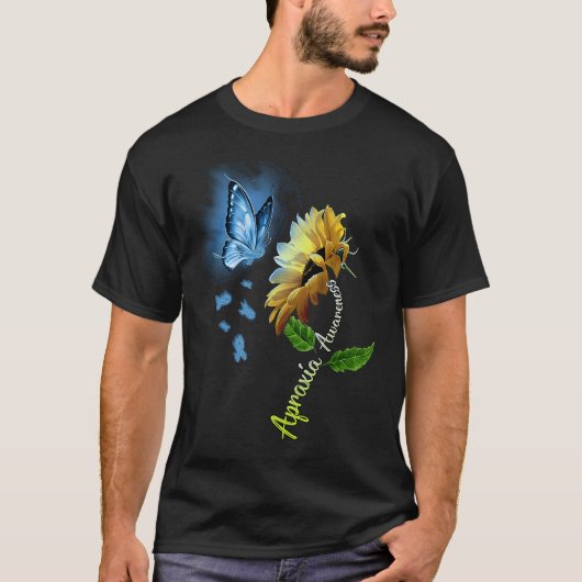 Butterfly Sunflower Apraxia Awareness Tシャツ (正面)