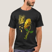 Butterfly Sunflower Endometriosis Awareness Tシャツ (正面)