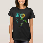 Butterfly Sunflower Scleroderma Awareness Tシャツ (正面)