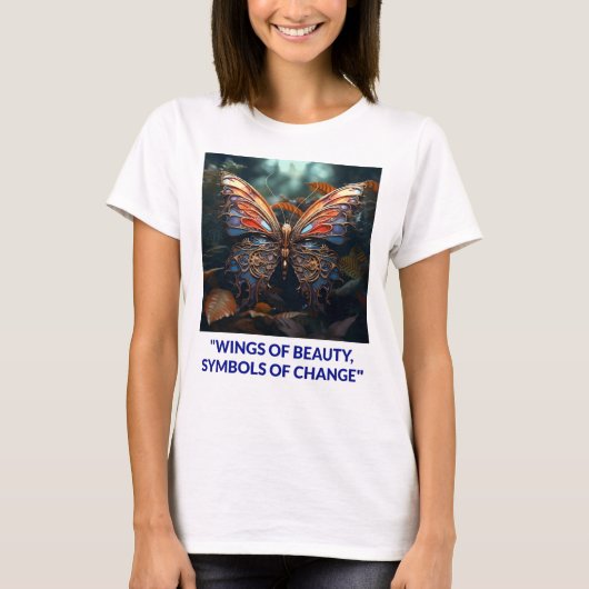 Butterfly Tシャツ用ロゴデザイン Tシャツ (正面)