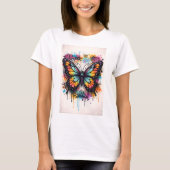 Butterfly Tees Co. グラフィティバタフライシャツ 004782 Tシャツ (正面)
