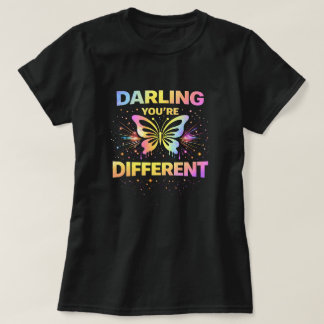 Butterfly Tees Co. ダーリン ユーアー ディファレント 004773 Tシャツ
