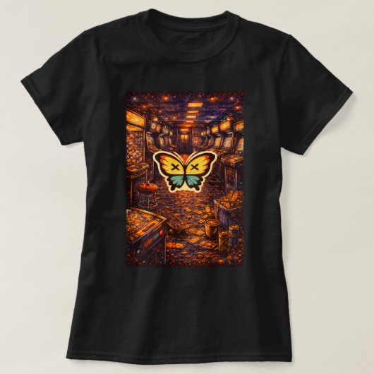 Butterfly TEES CO. レトロバタフライシャツ 0047883 Tシャツ (デザイン正面)