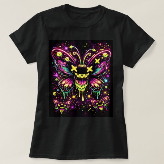 Butterfly Tees Co. 不思議な蝶 0047774 Tシャツ (デザイン正面)