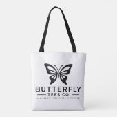 Butterfly Tees Co. 0047688-WTL トートバッグ (裏面)