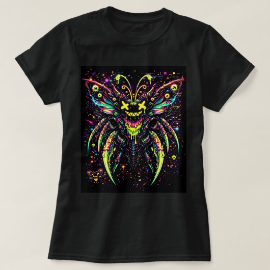 Butterfly Tees Co. Alien Insect Butterfly 0047768 Tシャツ (デザイン正面)