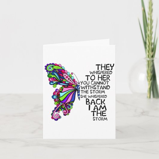 Butterfly They Whispered To Her You Cant Withstand カード (正面)