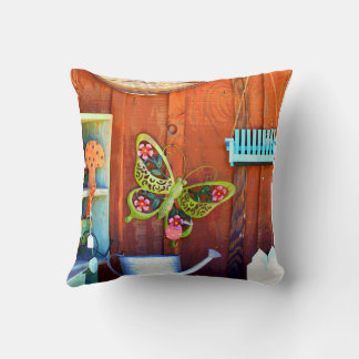 Butterfly Throw Pillow 16" x 16" クッション