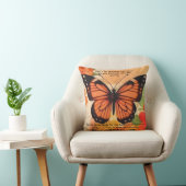 Butterfly Throw Pillow 1 Timothy 4:12 クッション (椅子)