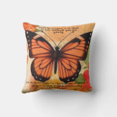 Butterfly Throw Pillow 1 Timothy 4:12 クッション (裏面)