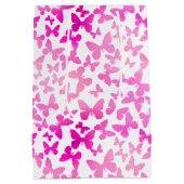 Butterfly Toss (Pink) ミディアムペーパーバッグ (裏面)