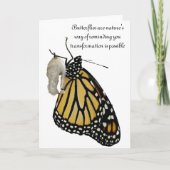 Butterfly Transformation Card <Blank Inside> 招待状 (正面)