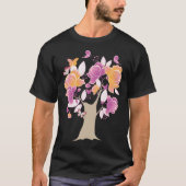 Butterfly Tree Beautiful Butterfly Tree Butterflie Tシャツ (正面)