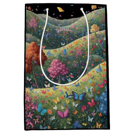 Butterfly Valley Gift bag ミディアムペーパーバッグ (正面)