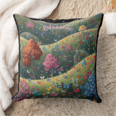 Butterfly Valley Throw Pillow クッション (ブランケット)