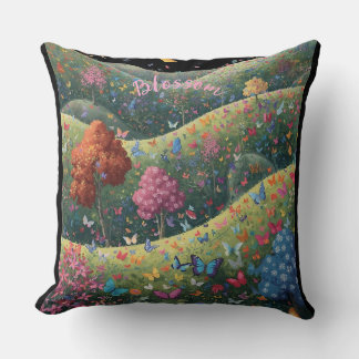 Butterfly Valley Throw Pillow クッション
