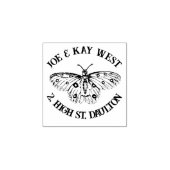 Butterfly vintage art customisable ラバースタンプ (インプリント)