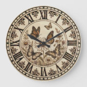 Butterfly Wall Clock   ラージ壁時計 (正面)